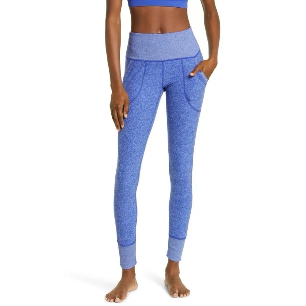 Zella Restore Soft Pocket Leggings Size 3x Blue Clematis